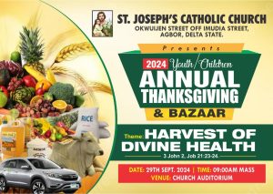 Special Invitation: 2024 Youth / Children Annual Thanksgiving and Bazaar.